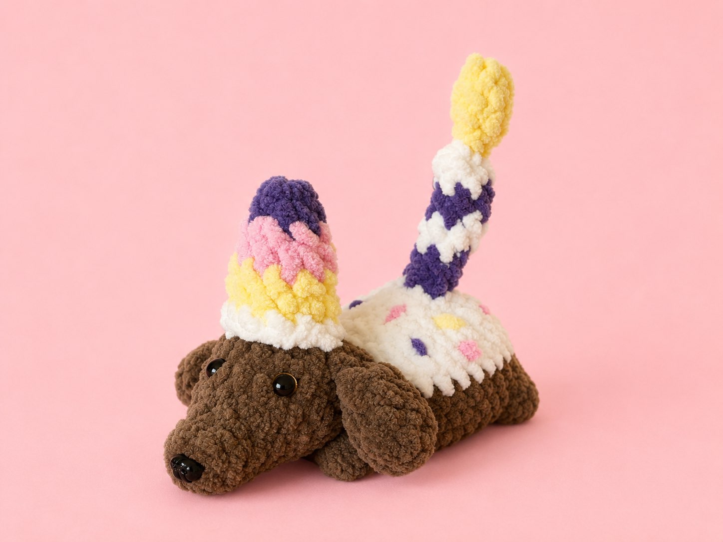 Crochet plushie details by Amy